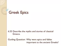 Greek Epics