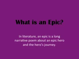 What is an Epic?