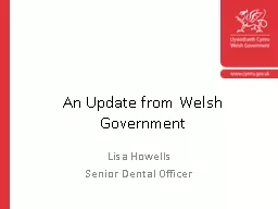 An Update from Welsh Government