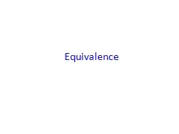Equivalence
