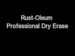 Rust-Oleum Professional Dry Erase