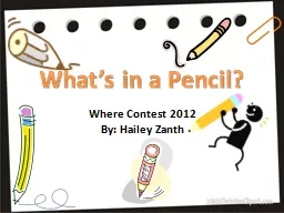 What’s in a Pencil?
