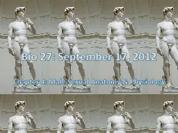 Bio 27: September 17, 2012