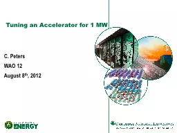 Tuning an Accelerator for 1 MW