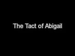 The Tact of Abigail