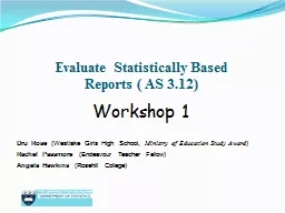 Evaluate Statistically Based Reports (