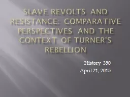 Slave Revolts and