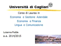 1 	 Università di Cagliari