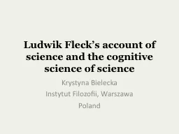 Ludwik Fleck’s account of science and the cognitive scien