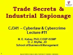 Trade Secrets & Industrial Espionage