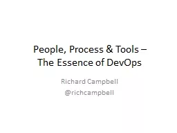 People, Process & Tools –