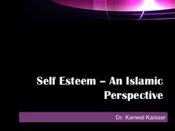Self Esteem – An Islamic Perspective