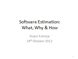 Software Estimation: