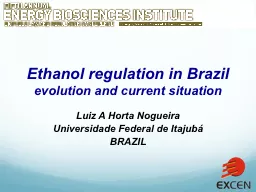 Ethanol regulation in Brazil