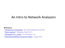 An Intro to Network Analyzers
