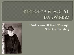 Eugenics & Social Darwinism