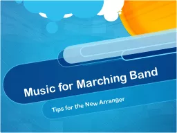 Music for Marching Band