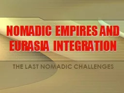 NOMADIC EMPIRES AND