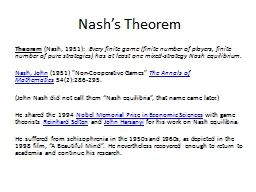 Nash’s Theorem