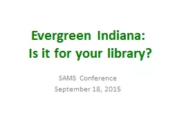 Evergreen Indiana: