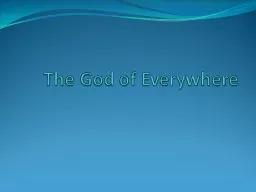 The God of Everywhere