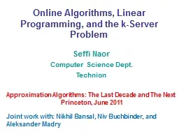 Online Algorithms, Linear Programming, and the k-Server Pro
