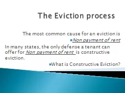 The Eviction process