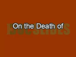 On the Death of