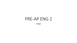 PRE-AP ENG 2