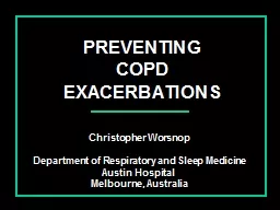 PREVENTING  COPD EXACERBATIONS
