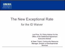 The New Exceptional Rate