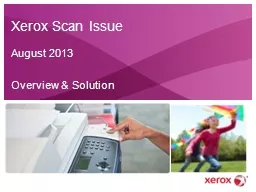 Xerox Scan Issue
