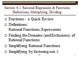 Section 6.1  Rational