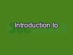 Introduction to