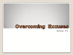 Overcoming Excuses