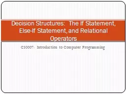 CS0007:  Introduction to Computer Programming