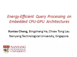Energy-Efficient Query Processing on