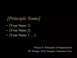 [Principle Name]