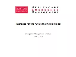 Exercises for the Future the Hybrid Model