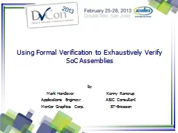 Using Formal Verification to Exhaustively Verify SoC Assemb