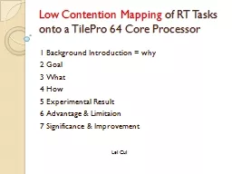 Low Contention Mapping