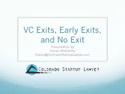 VC Exits, Early Exits, and No Exit