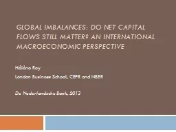 Global Imbalances: do Net Capital Flows Still Matter? An In