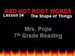 RED HOT ROOT WORDS