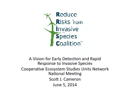 A Vision for Early Detection and Rapid Response to Invasive