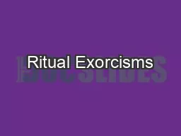 Ritual Exorcisms