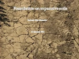 1 Foundation on expansive soils