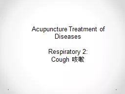 Acupuncture Treatment of Diseases