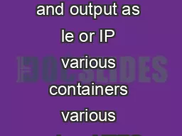 TransAct EncoderTranscoder Advantages Versatile SDIIPle input and output as le or IP various