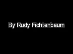 By Rudy Fichtenbaum